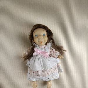 Vintage mini Danton plastic doll character girl