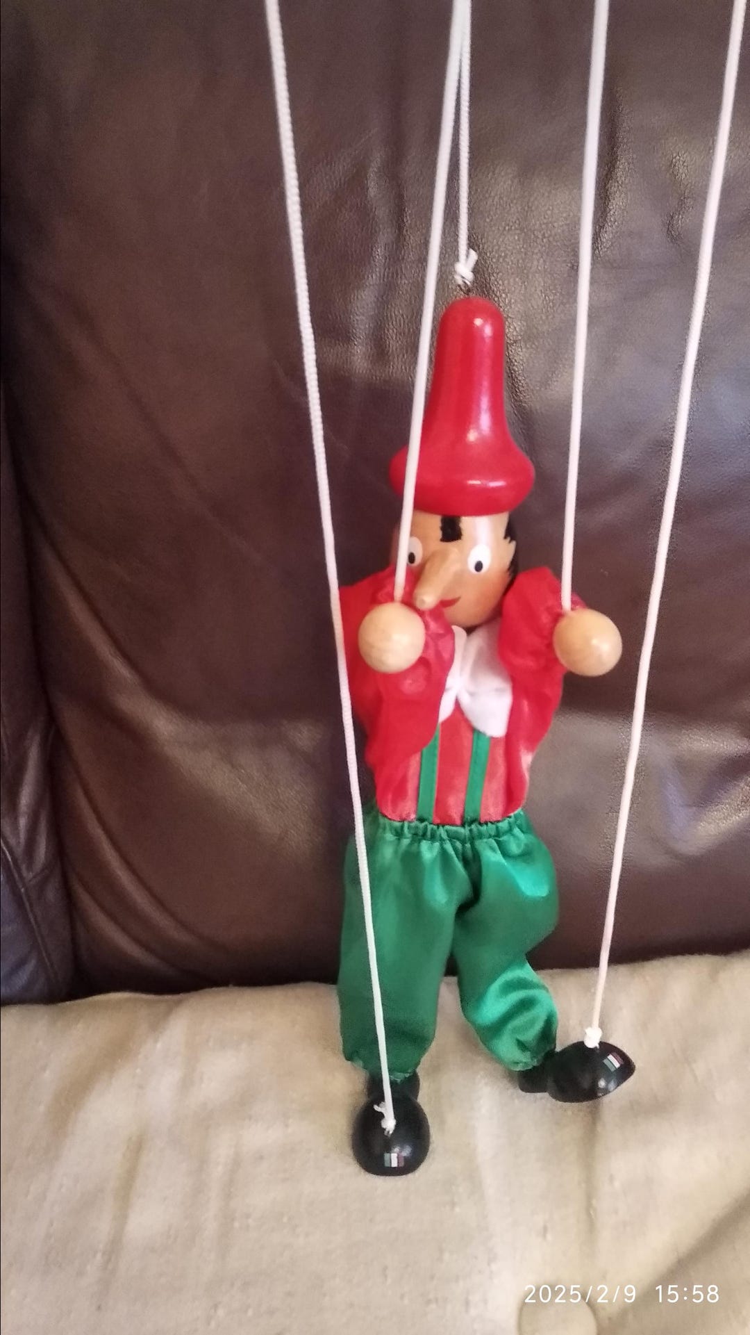 Vintage Pre Owned Pinocchio Puppet Marionette String Puppet Wood Toys ...