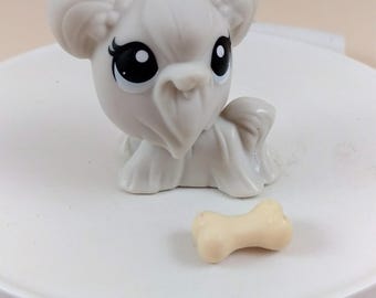Figurine Littlest Pet Shop LPS Chien Bichon Maltais N°65 - Occasion Collection