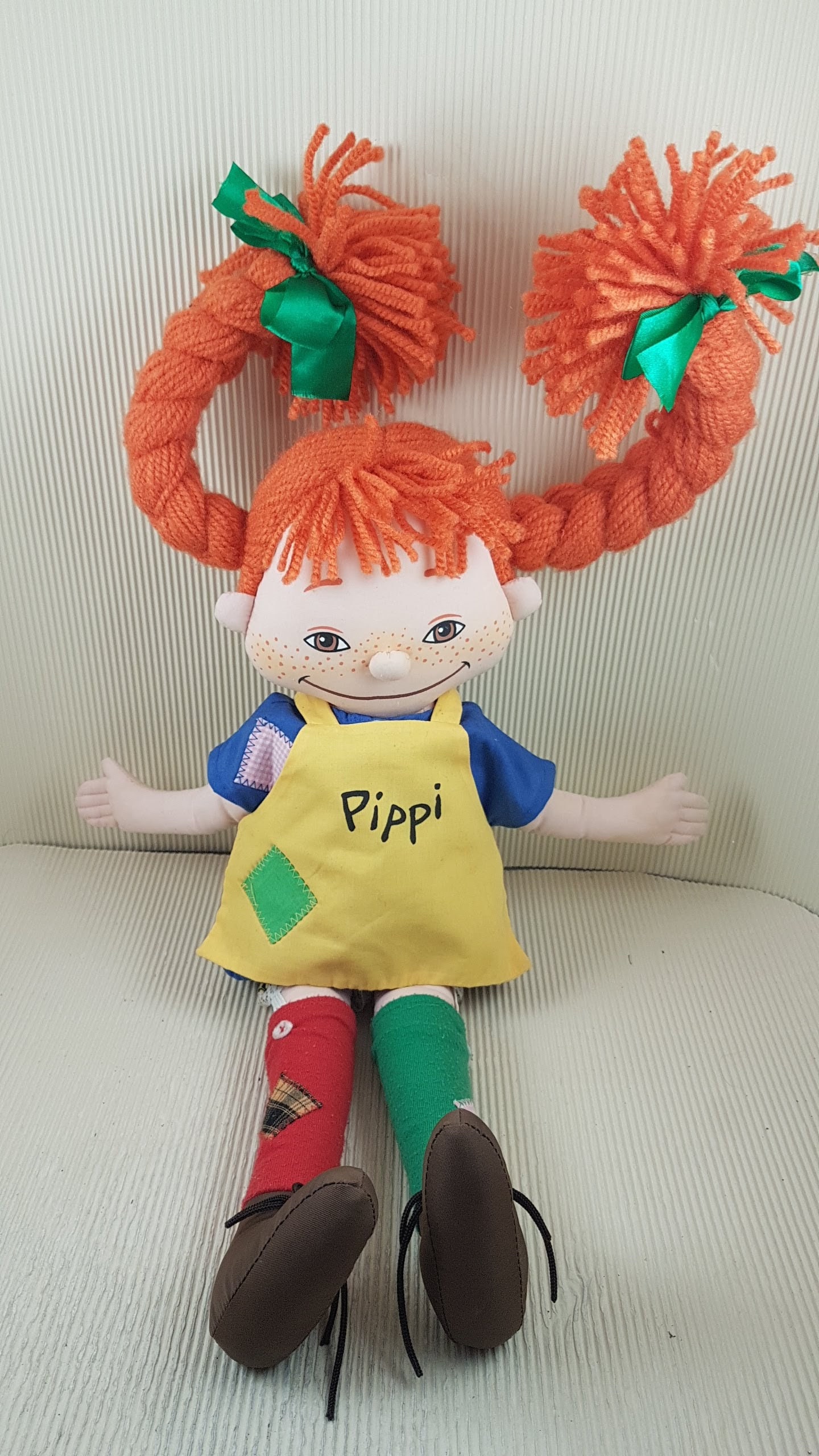 Vintage 1988 Omega Toy Original PIPPI Longstocking Doll Stuffed