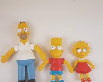ヴィンテージおもちゃ、コレクター、シンプソンズ、ホーマー、マージ