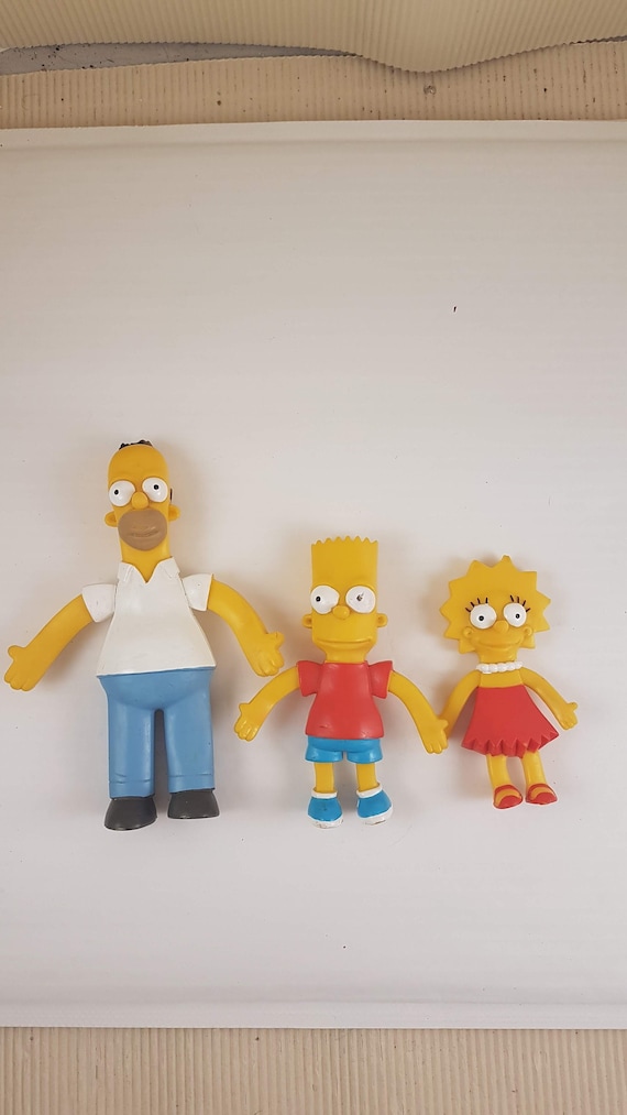 値下げヴィンテージ❣️1990年シンプソンズフィギュア バート、バートマン、マージ ヴィンテージ ザ・シンプソンズ フィギュア ホーマー バート リサ 1990