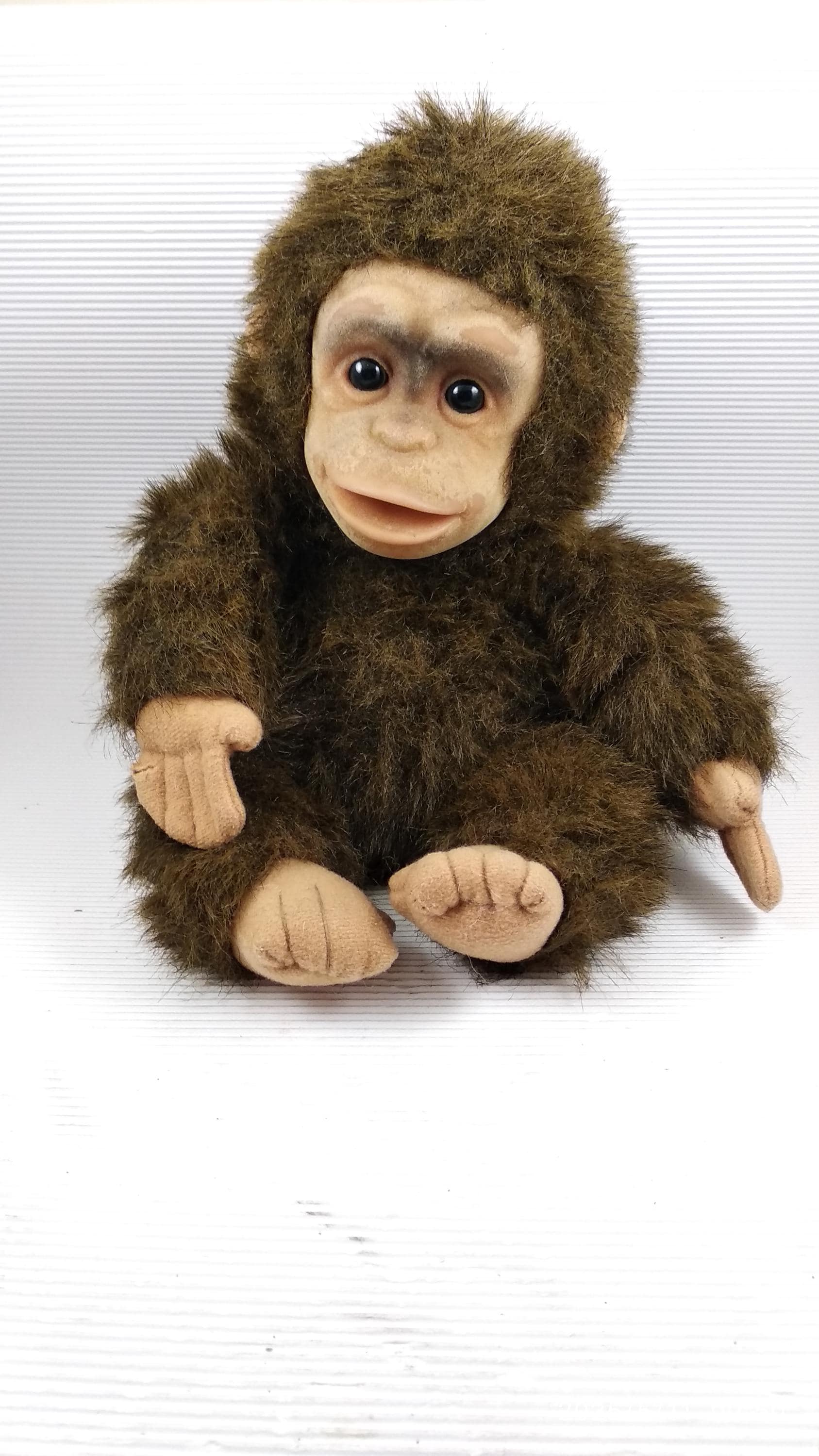 1992 Hosung Monkey Chimp Plush Squeaks Flocked Face - Etsy