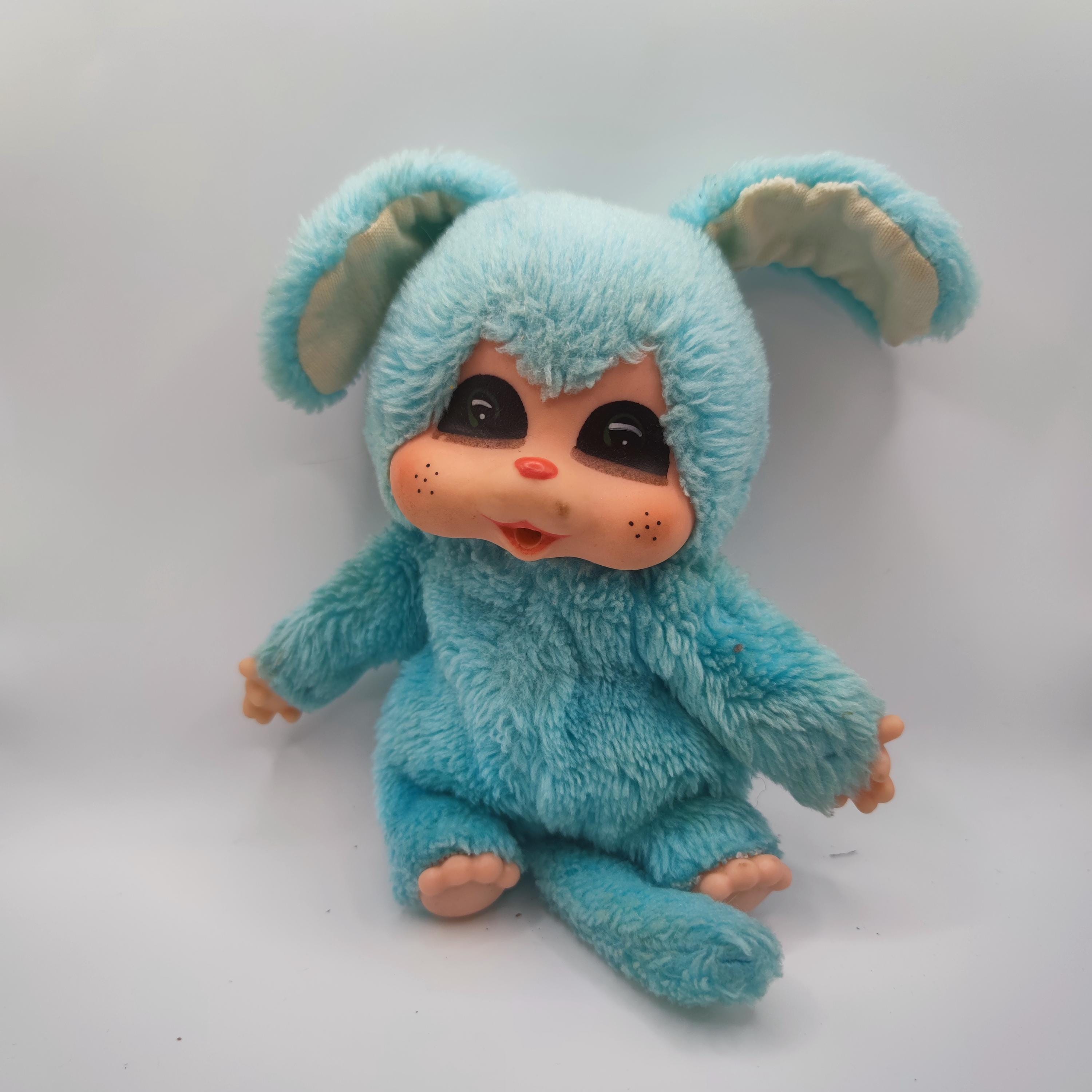 Rare Blue Nyami by Sekiguchi – Monchhichi Series Plush Doll