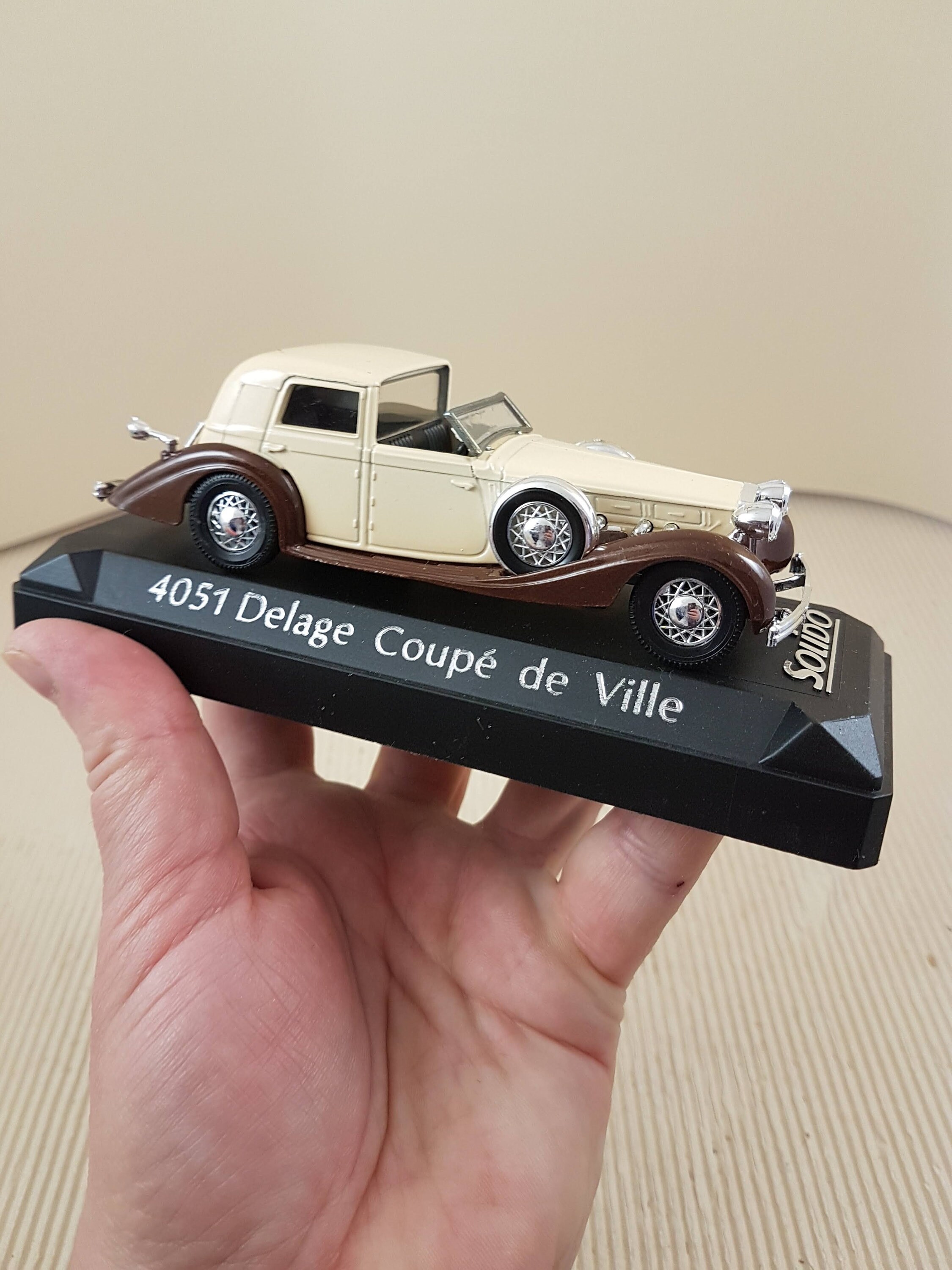 Solido Delage Coupé 1/43 – Modèle âge D’or (réf 4051) – Doré Sous Boîte