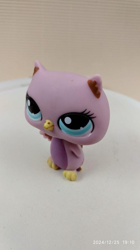 Lps Purple Owl Littlest Pet Shop 1508 Owl Purple Lilac LPS Hasbro Figure