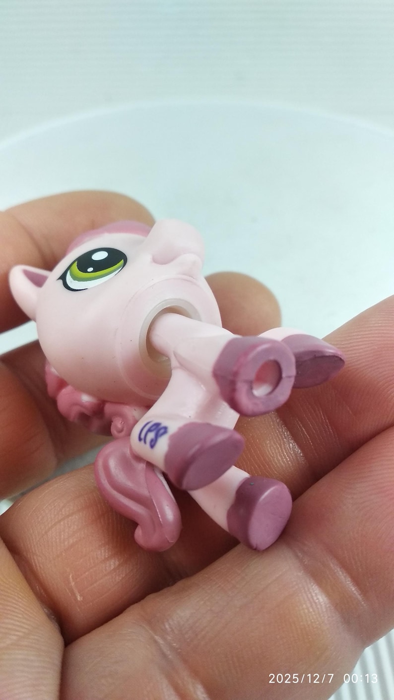 LPS Littlest Pet Shop Pink Horse Pony Mauve Hair Green Eyes Dot - Etsy