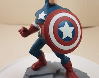 Autêntico Disney Infinity colecionável - Capitão América - Figura de herói de quadrinhos - Usado