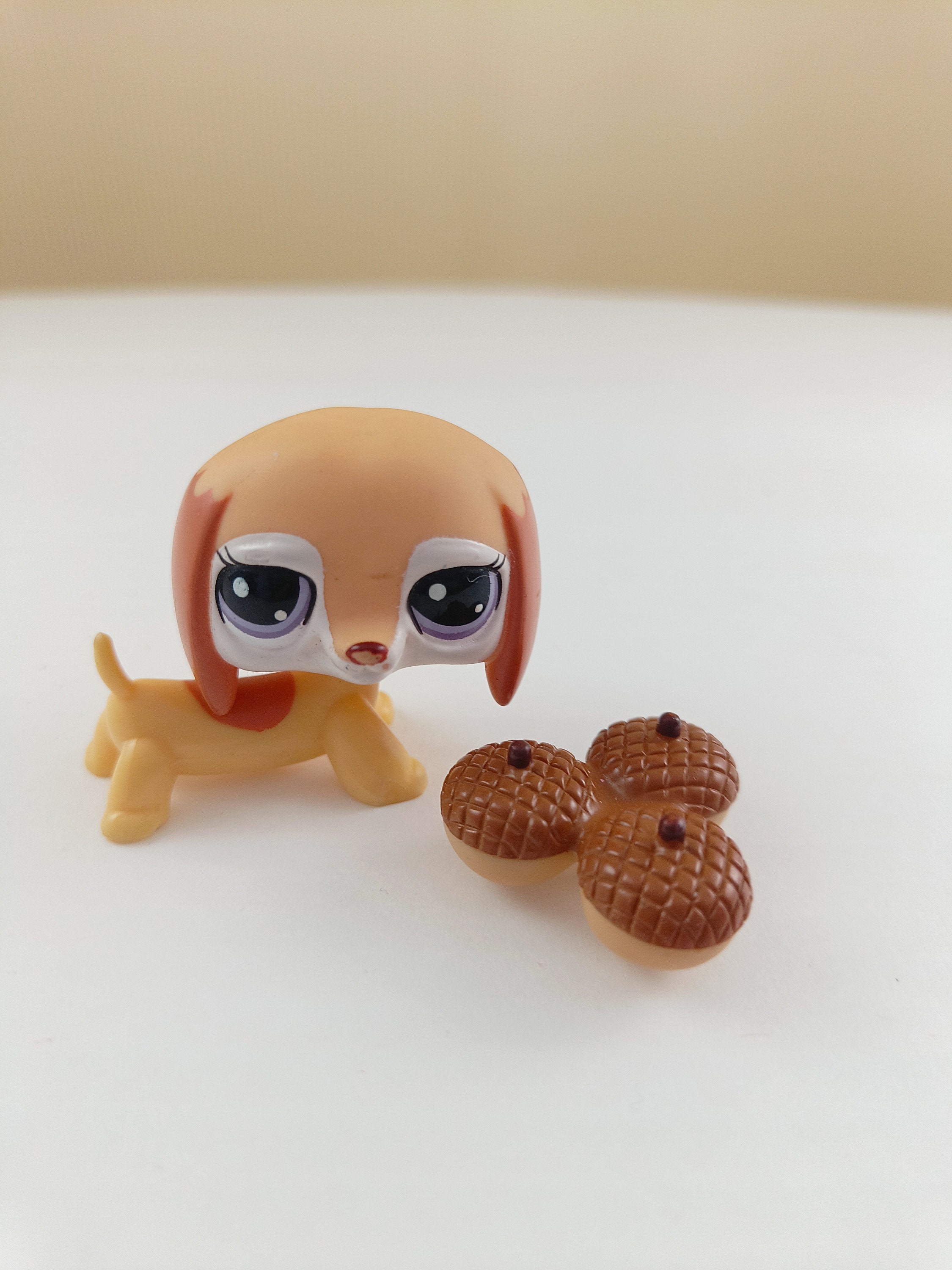 Littlest Pet Shop LPS Dachshund 2529 Purple Eyes Heart With Accessories Etsy
