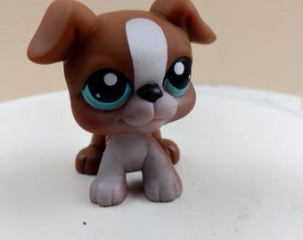 Figurine Littlest Pet Shop Hasbro, Chien Caniche N°17, Occasion, Pour Collection Ou Jouet