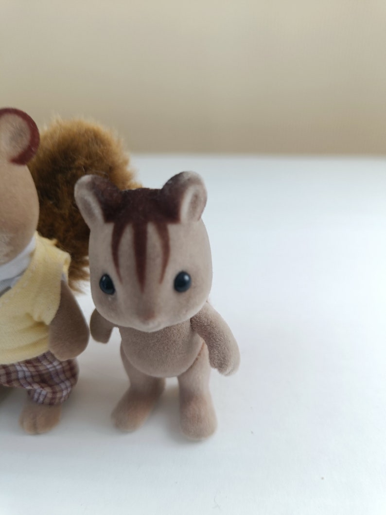 Calico Critters Walnut Squirrel Family of 3 Sylvanian Family Etsy