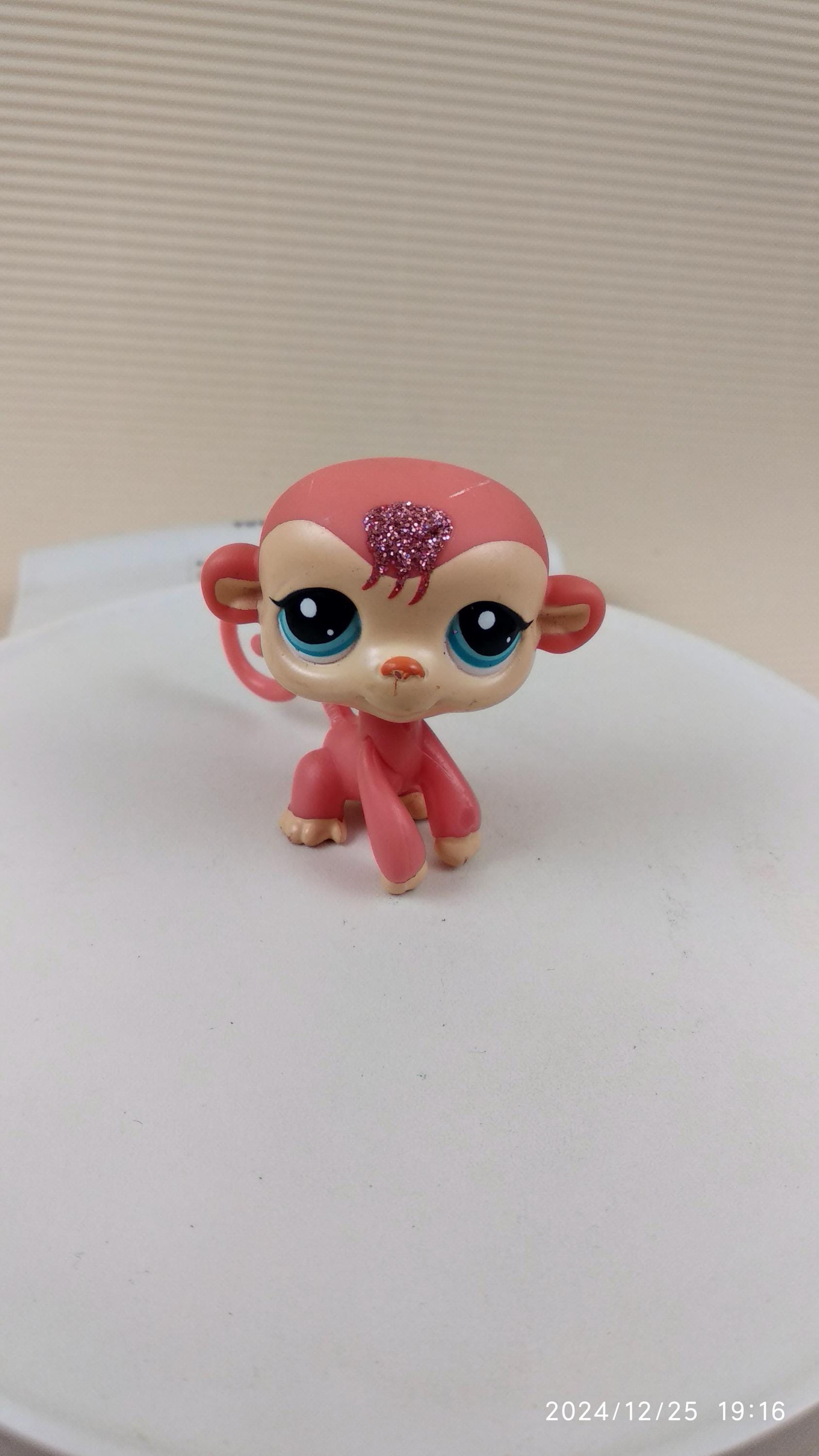 Littlest Pet Shop LPS #2384 Pink Glitter Monkey - Etsy
