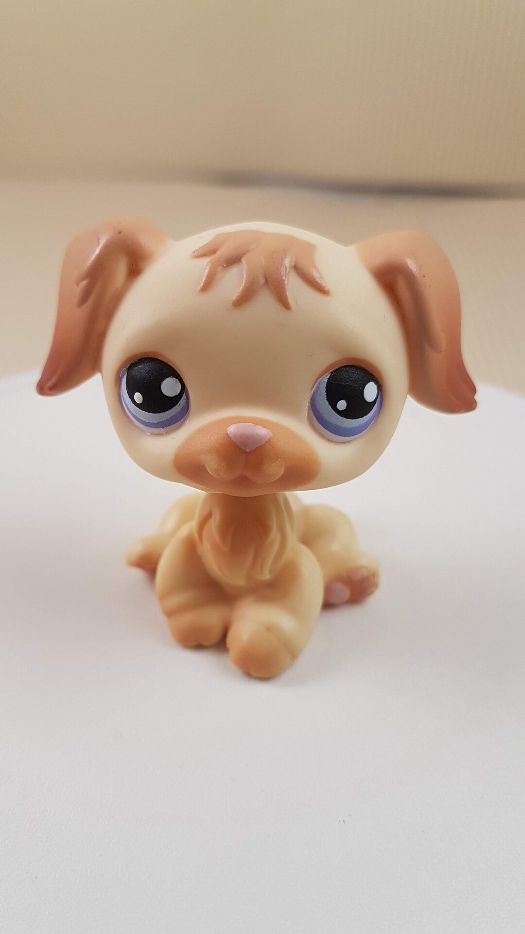 Littlest Pet Shop LPS 140 Golden Retriever Puppy Dog White Blonde Blue