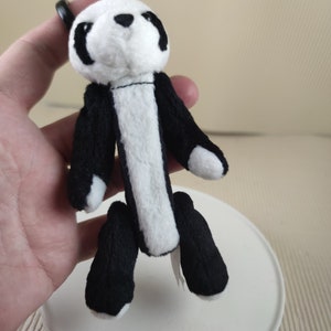 Vintage rare panda fuzz pez dispenser with accessories