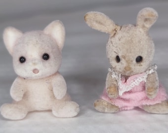 Bebés de conejo y gato Calico Critters Sylvanian family, elige uno