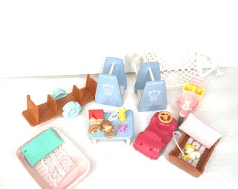 Calico Critters Sylvanian family dollhouse furniture with accessories children room