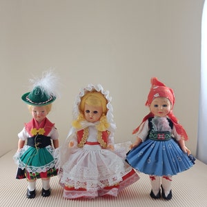 Vintage Folklore Doll: Collectible Plastic National Costume Doll