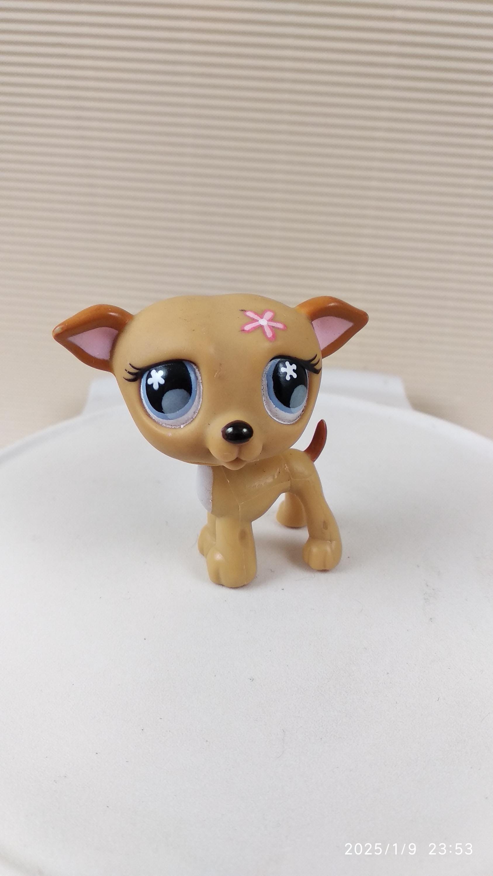 Figurine Littlest Pet Shop (LPS) Chien Lévrier #498 - Occasion, Collection
