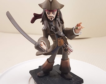 Captain Jack Sparrow Figure - Authentic Disney Infinity Toy Figurine The Pirates Of The Caribbean Character - Pre-Owned