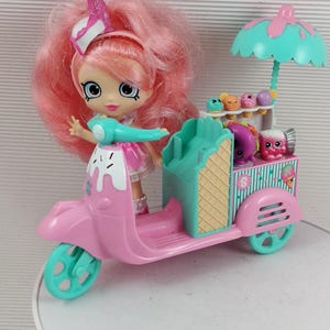 Vintage shopkins toys set with doll