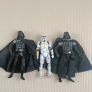 Vintage Star Wars action figurines Darth Vader Clone Wars Trooper Epic Battles
