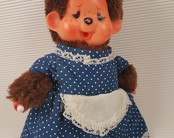 1970年代のヴィンテージ 小さな指しゃぶりモンチッチ人形 ぬいぐるみ