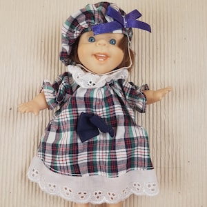 Vintage mini Danton plastic doll happy girl