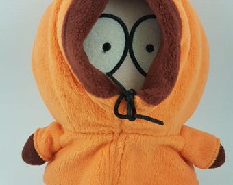 Peluche vintage de Kenny McCormick de South Park de 23 cm (9 pulgadas), serie animada de 1998, South Park, Comedy Central.