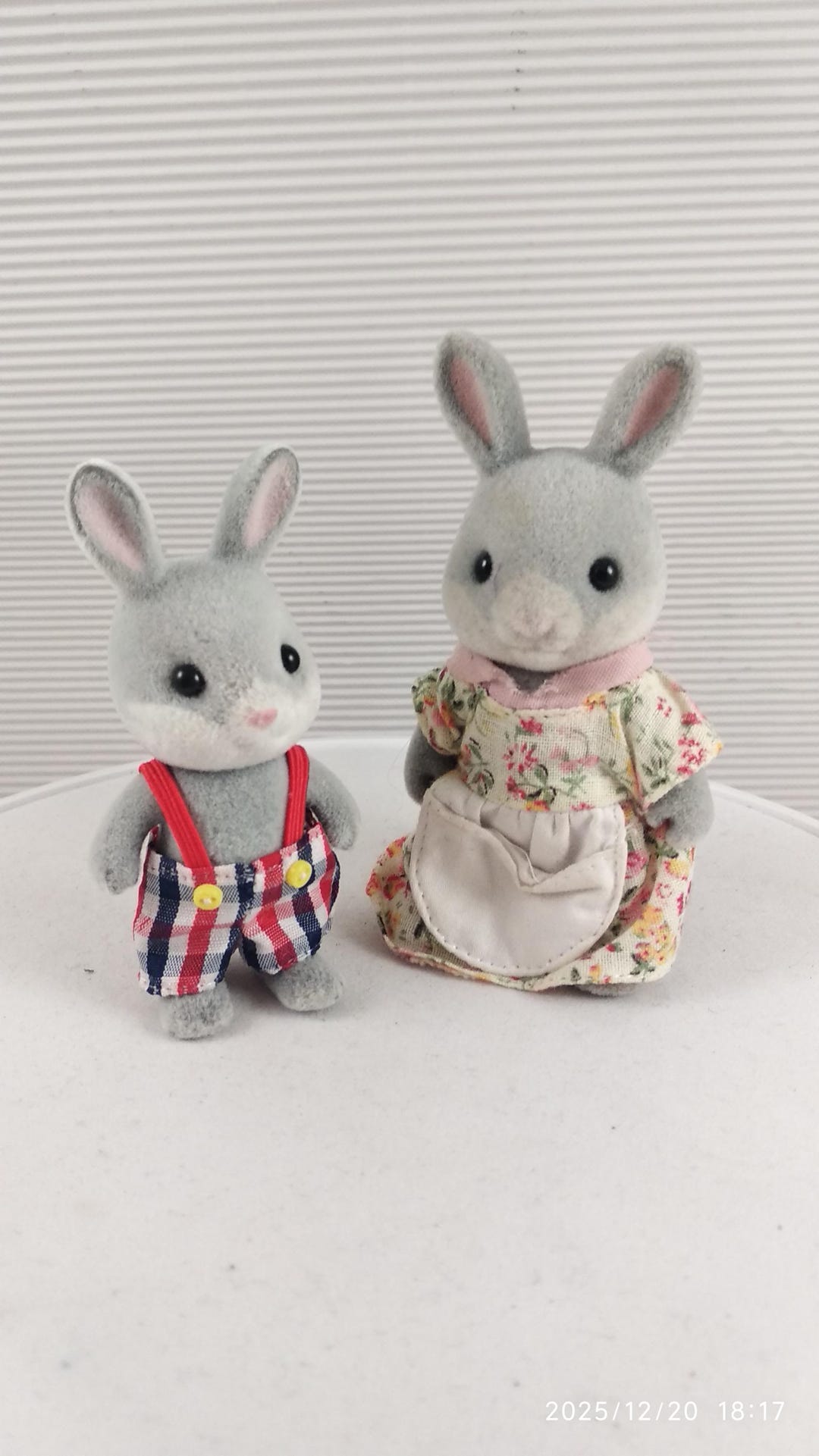 Vintage Calico Critters Rabbit Family of 2 Sylvanian Family - Etsy