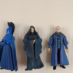 Vintage Star Wars action figurines emperior Palpatine guard Coruscant