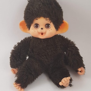 Vintage Monchhichi, Monchichi Doll, Little monkey girl, Gift idea