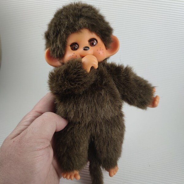 Vintage Monchhichi, Monchichi Puppe, Kleines Affen Mädchen, Geschenkidee