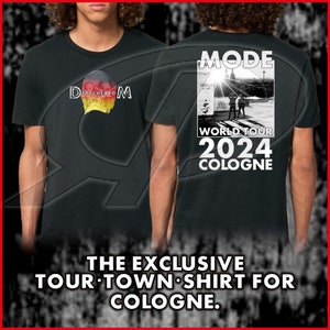 exklusives DEPECHE MODE Memento Mori World In My Tour 2024 No. 1 Premium Organic T-Shirt Black Front/Back-Print Cologne