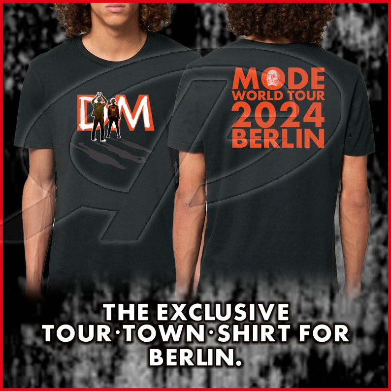 exklusives DEPECHE MODE Memento Mori World In My Tour 2024 No. 2 Premium Organic T-Shirt Black Front/Back-Print Bild 2