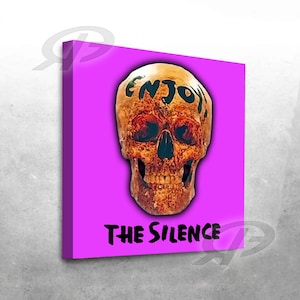 exklusiver DEPECHE MODE -Lyrics- Kunstdruck- Enjoy The Silence live 2023 (No. 1) - 40 x 40 cm