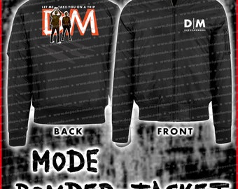 exclusive DEPECHE MODE - World In My DM - Bomber Jacket - Black - Front/Back Print