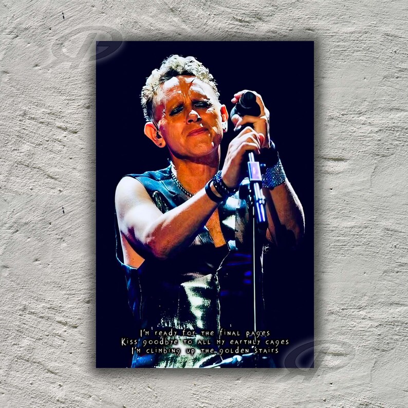 exclusive DEPECHE MODE Lyrics art print Soul With Me No. 1 image 2