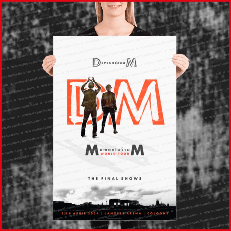 exklusives DEPECHE MODE Poster Memento Mori World Tour The Final Shows in Cologne 2024 DIN A1 Bild 1