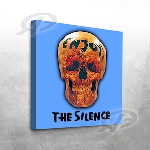 exklusiver DEPECHE MODE -Lyrics- Kunstdruck- Enjoy The Silence live 2023 (No. 3) - 40 x 40 cm