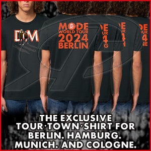 exklusives DEPECHE MODE Memento Mori World In My Tour 2024 No. 2 Premium Organic T-Shirt Black Front/Back-Print Berlin