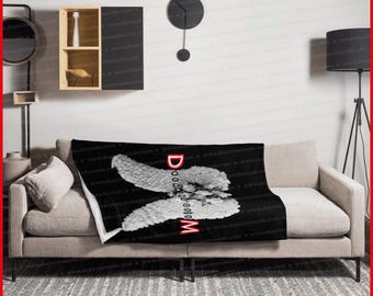 exclusivo DEPECHE MODE - manta de peluche Dreaming Of Me - impresión por una cara - 160 x 128 cm - negro