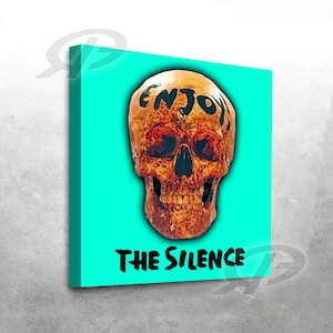 exklusiver DEPECHE MODE -Lyrics- Kunstdruck- Enjoy The Silence live 2023 (No. 2) - 40 x 40 cm
