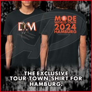 exklusives DEPECHE MODE Memento Mori World In My Tour 2024 No. 2 Premium Organic T-Shirt Black Front/Back-Print Hamburg
