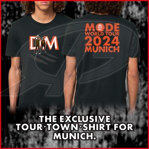 exclusive DEPECHE MODE Memento Mori World In My Tour 2024 No. 2 Premium Organic T-Shirt Black Front/Back Print image 4