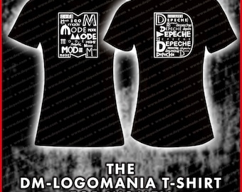 exclusive Depeche Mode - DM-Logomania - Premium Organic Partner T-Shirt for Women - Black - Front/Back Print -