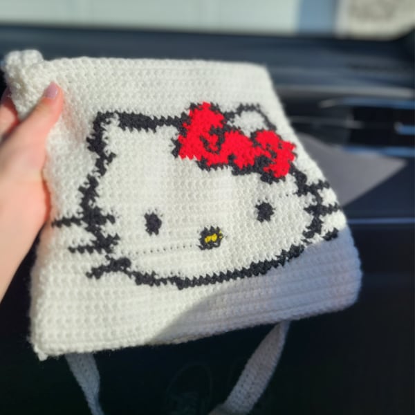 Crochet Kitty Bag Pattern