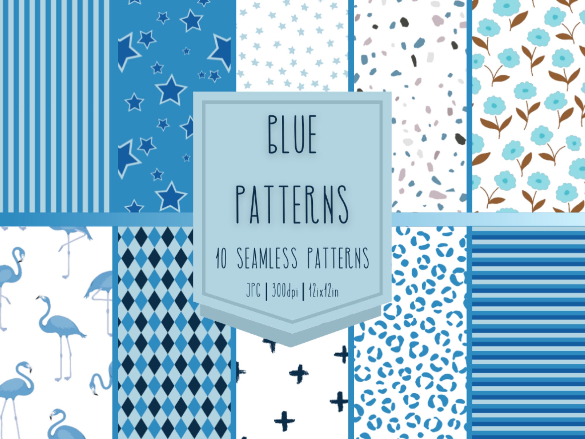 Blauwe patronen, digitale patronen, naadloos blauw patroon, afdrukpatroon,  patroon direct downloaden, naadloos patroon afdrukken, 300 dpi, 12 x 12 -  Etsy België, image size:2000x1500