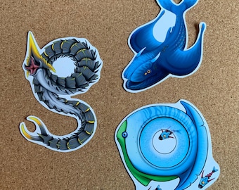 Subnautica Below Zero Creature Stickers