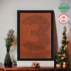 Personalized Leather 3rd Anniversary Gift - Gift For Him & Her, Gift for Wife, First Dance, 9th Anniversary Gift, Leather Anniversary Gifts