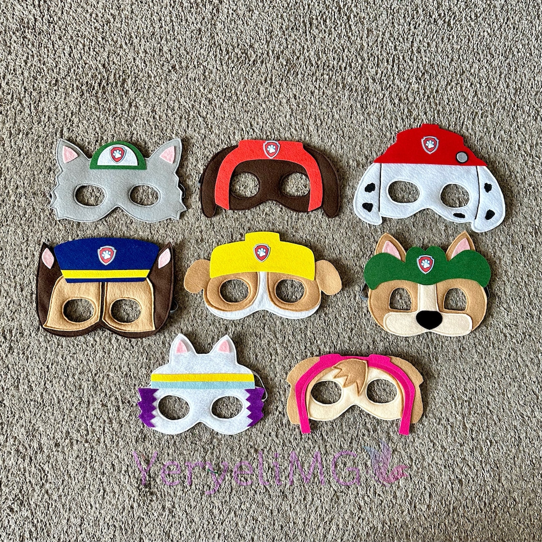 Masks Paw Patrol - Etsy
